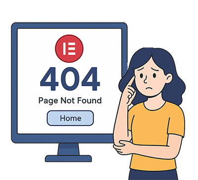 صفحات 404 با المنتور پرو